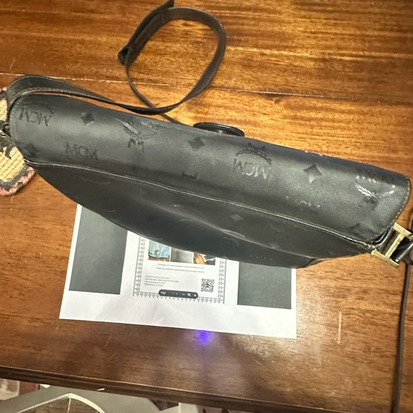 MCM Visetos Black  Shoulder Bag with COA - Picture 12 of 17